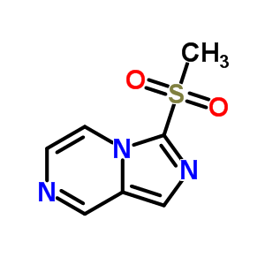 3-(甲基磺酰基)-咪唑并[1,5-a]吡嗪结构式_56488-24-5结构式