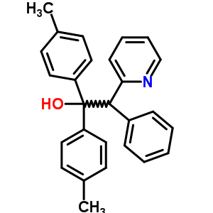 alpha,alpha-双(4-甲基苯基)-beta-苯基-2-吡啶乙醇结构式_56501-73-6结构式