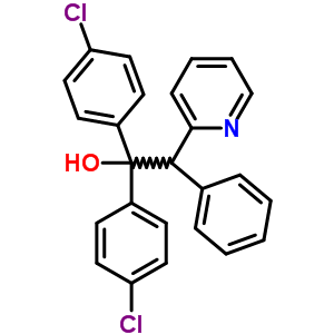 1-二(4-氯苯基)-1-苯基-2-(2-吡啶)乙醇结构式_56501-76-9结构式