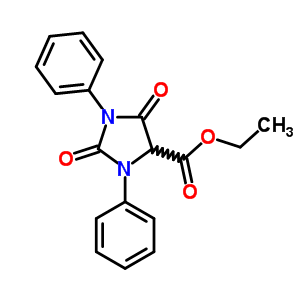 2,5-二氧代-1,3-二苯基-咪唑啉-4-羧酸乙酯结构式_56598-97-1结构式