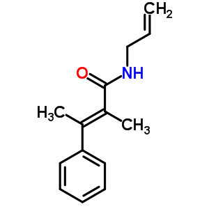 N-烯丙基-α,β-二甲基肉桂酰胺结构式_56604-91-2结构式
