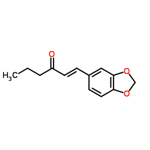 1-(1,3-苯并二氧杂环戊烯l-5-基)-1-己烯-3-酮结构式_56750-94-8结构式