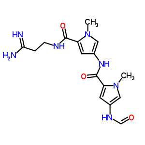 N-(2-脒基乙基)-1-甲基-4-[[[1-甲基-4-(甲酰基氨基)-1H-吡咯-2-基]羰基]氨基]-1H-吡咯-2-羧酰胺结构式_56752-53-5结构式