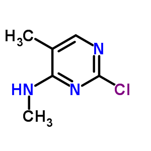 (2-氯-5-甲基-嘧啶-4-基)-甲基-胺结构式_56864-96-1结构式