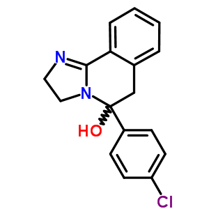 5-(4-氯苯基)-2,3,5,6-四氢咪唑并[2,1-a]异喹啉-5-醇结构式_56882-42-9结构式