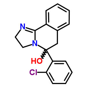 5-(2-氯苯基)-2,3,5,6-四氢咪唑并[2,1-a]异喹啉-5-醇结构式_56882-50-9结构式