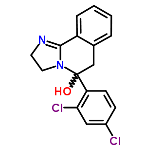 5-(2,4-二氯苯基)-2,3,5,6-四氢咪唑并[2,1-a]异喹啉-5-醇结构式_56882-51-0结构式