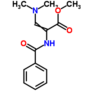 (z)-2-苯甲酰基氨基-3-二甲基氨基丙烯酸甲酯结构式_56952-04-6结构式