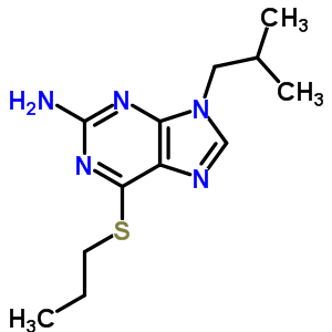 9-(2-甲基丙基)-6-丙基磺酰基-嘌呤-2-胺结构式_56964-85-3结构式