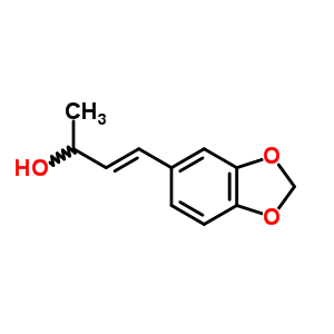4-(3,4-亚甲基二氧基苯基)-3-丁烯-2-醇结构式_56984-72-6结构式