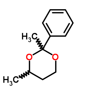 (8ci)-2,4-二甲基-2-苯基-M-二噁烷结构式_5702-24-9结构式