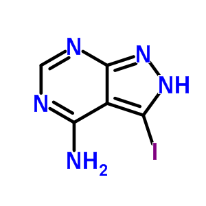 3-碘-1H-吡唑[3,4-d]嘧啶-4-胺结构式_570409-85-7结构式