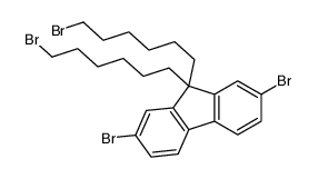 2,7-二溴-9,9-双(6-溴己基)芴结构式_570414-33-4结构式