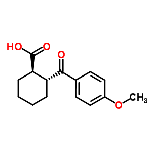 Trans-2-(4-methoxybenzoyl)cyclohexane-1-carboxylic acidStructure,57078-12-3Structure Trans-2-(4-methoxybenzoyl)cyclohexane-1-carboxylic acid Structure,57078-12-3Structure