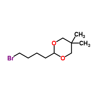 2-(4-溴丁基)-5,5-二甲基-1,3-二噁烷结构式_57101-35-6结构式