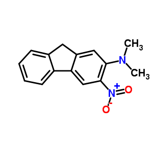 2-二甲基氨基-3-硝基芴结构式_57105-64-3结构式