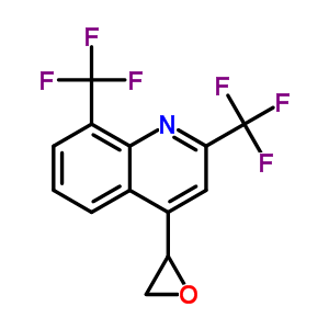 2-[2,8-双(三氟甲基)-4-喹啉基]环氧乙烷结构式_57120-54-4结构式