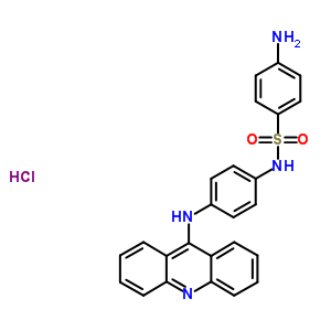 N-[4-[(吖啶-9-基)氨基]苯基]-4-氨基苯磺酰胺结构式_57164-91-7结构式