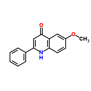 6-甲氧基-2-苯基-4-喹啉酮结构式_57183-50-3结构式