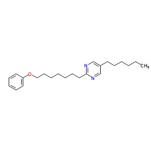 2-(4-(庚基氧基)苯基)-5-己基嘧啶结构式_57202-29-6结构式