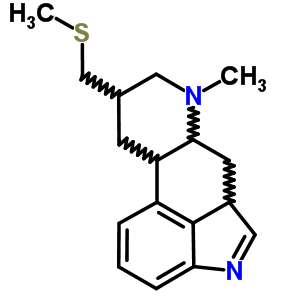 (8beta)-6-甲基-8-((甲硫基)甲基)麦角灵结构式_57202-76-3结构式