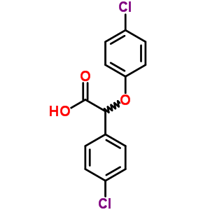 2-(4-氯苯氧基)-2-(4-氯苯基)乙酸结构式_57226-04-7结构式