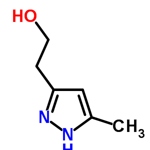 5-甲基-1H-吡唑-3-乙醇结构式_57245-93-9结构式