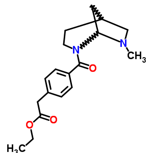 3-(α-乙氧基羰基-p-甲苯酰基)-8-甲基-3,8-二氮杂双环[3.2.1]辛烷结构式_57269-19-9结构式