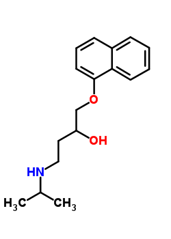 1-(异丙基氨基)-4-(1-萘基氧基)-3-丁醇结构式_57281-37-5结构式