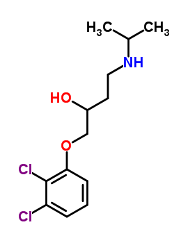 1-(异丙基氨基)-4-(2,3-二氯苯氧基)-3-丁醇结构式_57281-46-6结构式