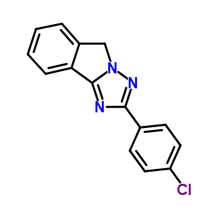 2-(4-氯苯基)-5H-(1,2,4)噻唑并(5,1-a)异吲哚结构式_57312-03-5结构式
