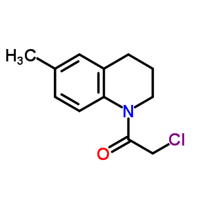 1-(氯乙酰基)-6-甲基-1,2,3,4-四氢喹啉结构式_57368-83-9结构式