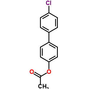 4-氯-1,1-联苯-4-醇乙酸酯结构式_57396-87-9结构式