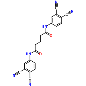 N,N-双(3,4-二氰基苯基)戊烷二酰胺结构式_57414-36-5结构式