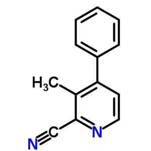 3-甲基-4-苯基-吡啶-2-甲腈结构式_57420-08-3结构式