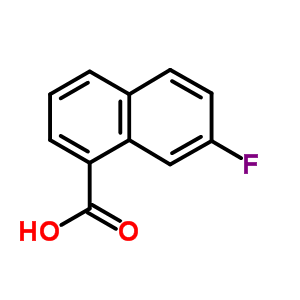 7-氟萘-1-羧酸结构式_575-06-4结构式