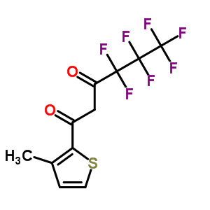 4,4,5,5,6,6,6-七氟-1-(3-甲基噻吩-2-基)己烷-1,3-二酮结构式_575-93-9结构式