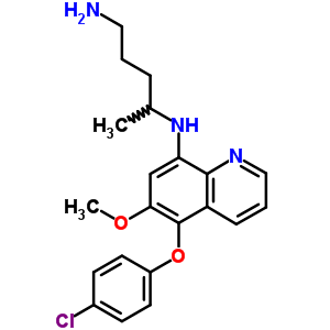 N^2-[5-(4-氯苯氧基)-6-甲氧基-8-喹啉]-2,4-戊二胺结构式_57514-26-8结构式