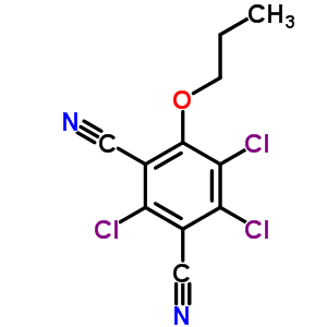 2,5,6-三氯-4-丙氧基-1,3-苯二甲腈结构式_57531-88-1结构式
