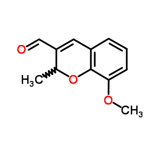 8-甲氧基-2-甲基-2H-1-苯并吡喃-3-甲醛结构式_57543-44-9结构式