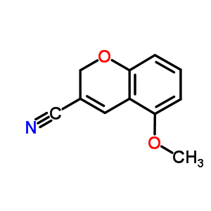 5-甲氧基-2H-1-苯并吡喃-3-甲腈结构式_57543-72-3结构式