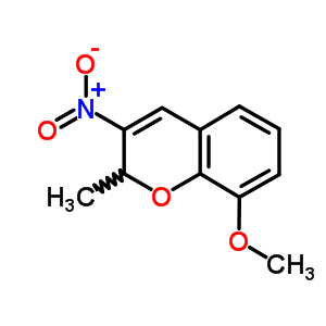 8-甲氧基-2-甲基-3-硝基-2H-1-苯并吡喃结构式_57543-79-0结构式