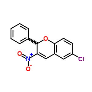 6-氯-3-硝基-2-苯基-2H-1-苯并吡喃结构式_57543-85-8结构式