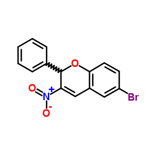 6-溴-3-硝基-2-苯基-2H-1-苯并吡喃结构式_57543-86-9结构式