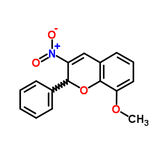 8-甲氧基-3-硝基-2-苯基-2H-1-苯并吡喃结构式_57543-87-0结构式