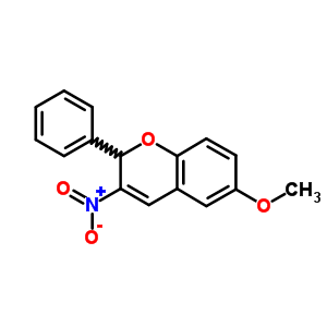 6-甲氧基-3-硝基-2-苯基-2H-1-苯并吡喃结构式_57543-88-1结构式