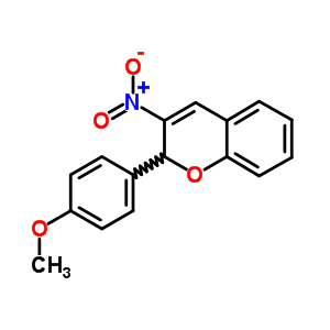 2-(4-甲氧基苯基)-3-硝基-2H-色烯结构式_57544-02-2结构式