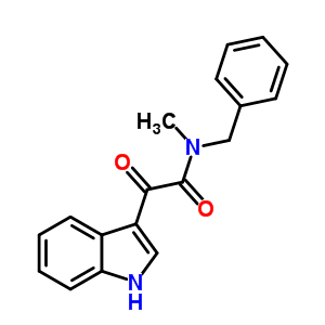 N-苄基-2-(1H-吲哚-3-基)-n-甲基-2-氧代-乙酰胺结构式_57547-34-9结构式