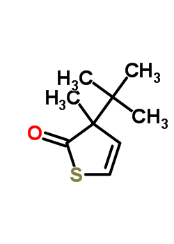 3-(1,1-二甲基乙基)-3-甲基-2(3H)-噻吩酮结构式_57556-18-0结构式