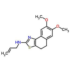 N-烯丙基-n-(7,8-二甲氧基-4,5-二氢萘并[1,2-d][1,3]噻唑-2-基)胺结构式_57595-88-7结构式